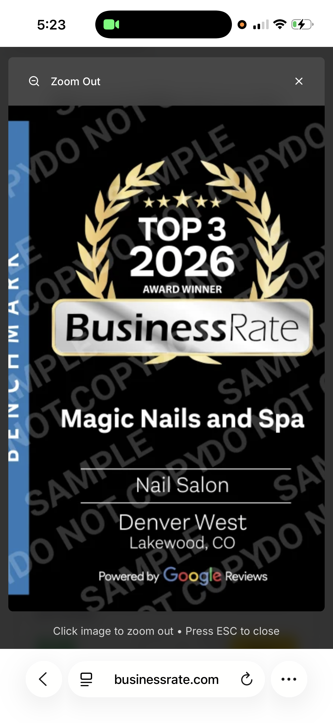 Magic Nails and Spa logo